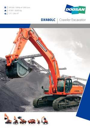 Excavadoras de orugas Doosan DX 480 LC