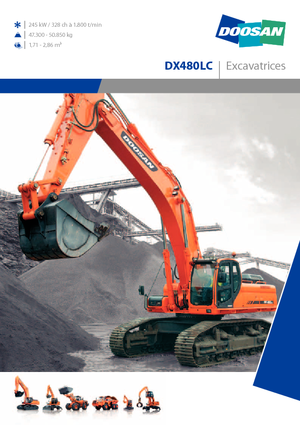 Excavadoras de orugas Doosan DX 480 LC