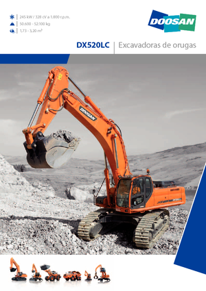 Excavadoras de orugas Doosan DX 520 LC