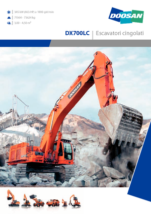 Excavadoras de orugas Doosan DX700LC