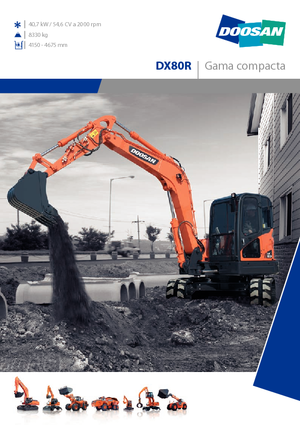 Excavadoras de orugas Doosan DX 80 R