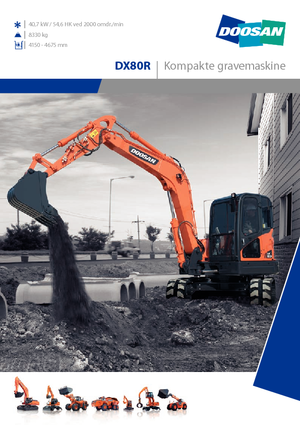 Excavadoras de orugas Doosan DX 80 R