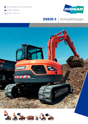 Excavadoras de orugas Doosan DX 85 R 3