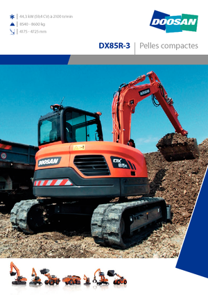 Excavadoras de orugas Doosan DX 85 R 3
