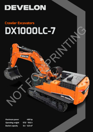 Excavadoras de orugas Develon DX1000LC-7 