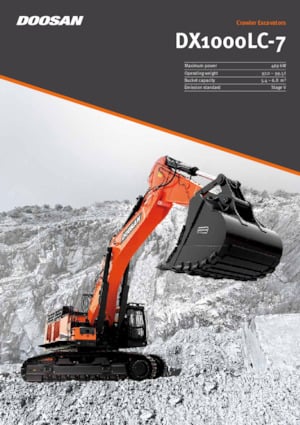 Excavadoras de orugas Doosan DX1000LC-7