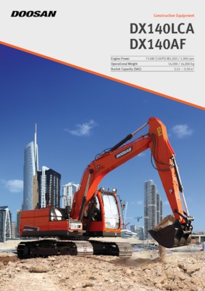 Excavadoras de orugas Doosan DX140AF