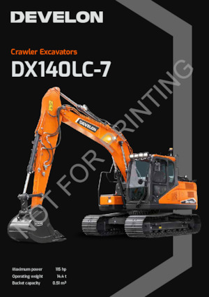 Excavadoras de orugas Develon DX140LC-7
