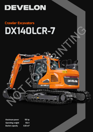 Excavadoras de orugas Develon DX140LCR-7K