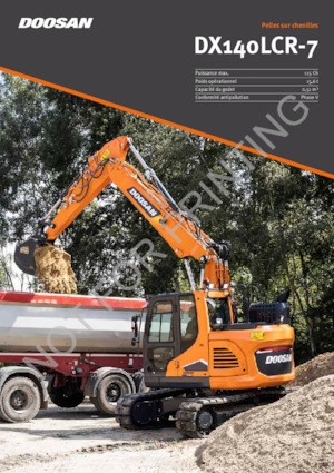Excavadoras de orugas Doosan DX140LCR-7