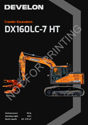 Excavadoras de orugas Develon DX160LC-7-HT
