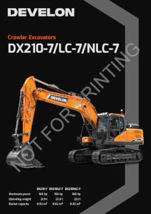 Excavadoras de orugas Develon DX210-7 