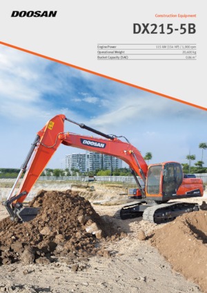 Excavadoras de orugas Doosan DX215-5B