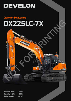 Excavadoras de orugas Develon DX225LC-7X 