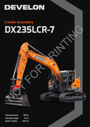 Excavadoras de orugas Develon DX235LCR-7 
