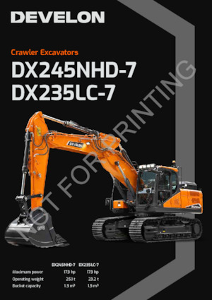 Excavadoras de orugas Develon DX235LC-7 