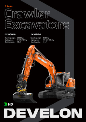 Excavadoras de orugas Develon DX230LC-9