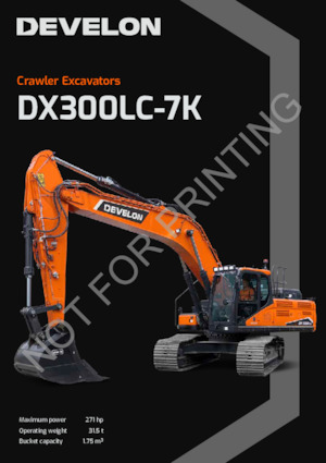 Excavadoras de orugas Develon DX300LC-7K  