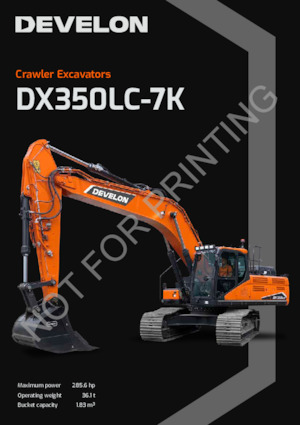 Excavadoras de orugas Develon DX350LC-7K 