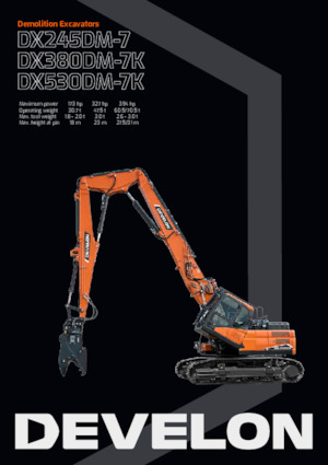 Excavadoras de orugas Develon DX530DM-7