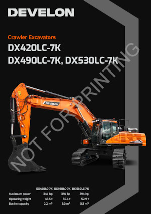 Excavadoras de orugas Develon DX530LC-7K 
