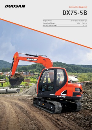 Excavadoras de orugas Doosan DX75-5B