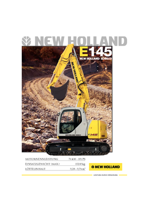 Excavadoras de orugas New Holland E 145