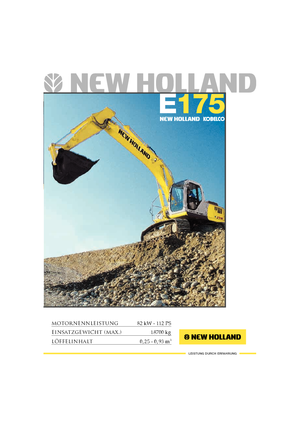 Excavadoras de orugas New Holland E 175