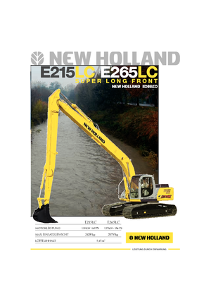 Excavadoras de orugas New Holland E 265 LC