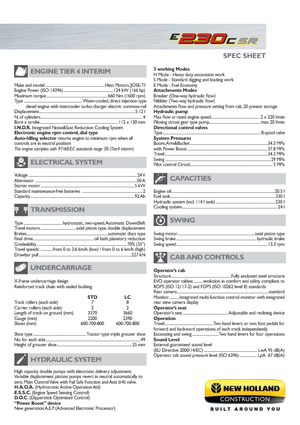 Excavadoras de orugas New Holland E230C SR