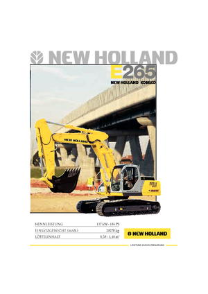 Excavadoras de orugas New Holland E 265