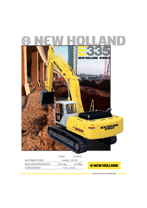Excavadoras de orugas New Holland E 335