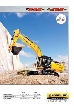 Excavadoras de orugas New Holland E385C LC