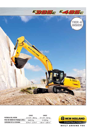 Excavadoras de orugas New Holland E385C LC