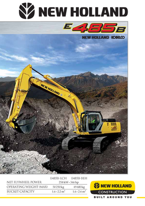 Excavadoras de orugas New Holland E 485 B BEH