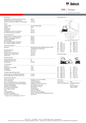 Excavadoras de orugas Bobcat E 60