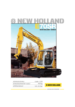 Excavadoras de orugas New Holland E 70 SR