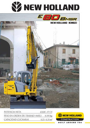 Excavadoras de orugas New Holland E 80 B MSR