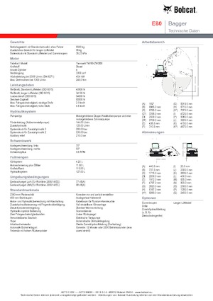 Excavadoras de orugas Bobcat E 80