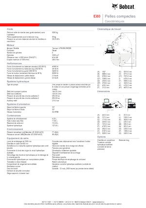 Excavadoras de orugas Bobcat E 80