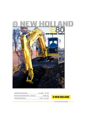Excavadoras de orugas New Holland E 80 MSR