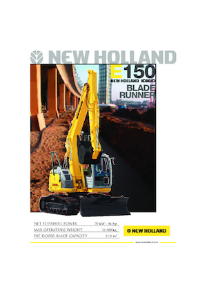 Excavadoras de orugas New Holland E150 Blade Runner