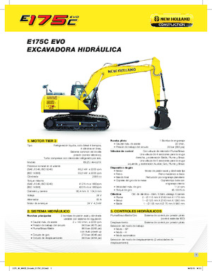 Excavadoras de orugas New Holland E175C EVO