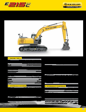 Excavadoras de orugas New Holland E215C EVO