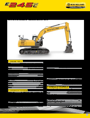 Excavadoras de orugas New Holland E245C EVO