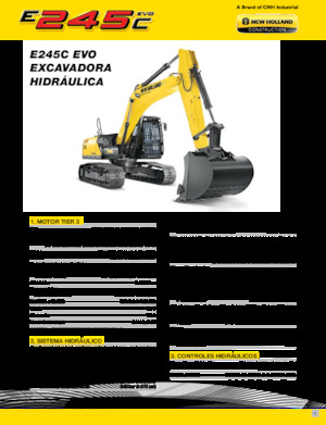 Excavadoras de orugas New Holland E245C EVO