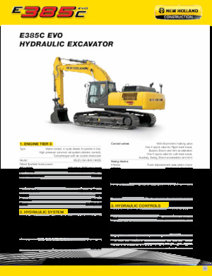 Excavadoras de orugas New Holland E385C EVO
