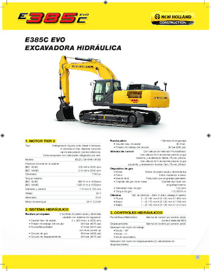Excavadoras de orugas New Holland E385C EVO