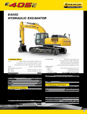 Excavadoras de orugas New Holland E405C EVO