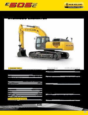 Excavadoras de orugas New Holland E505C EVO